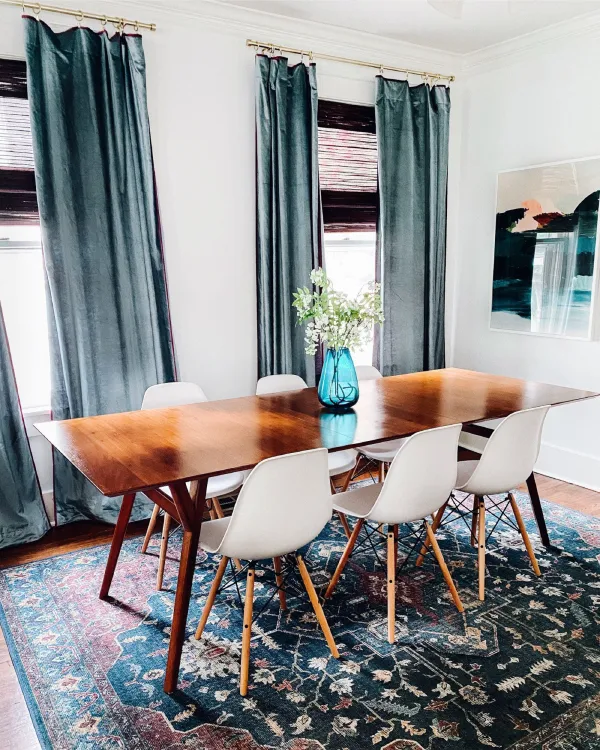 Our Mid Century Meets Boho Dining Room Lone Star Looking Glass
