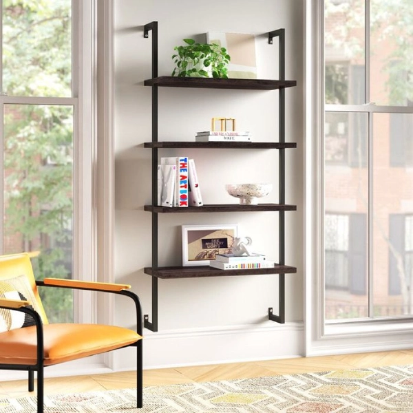 shelves in the interior decoration